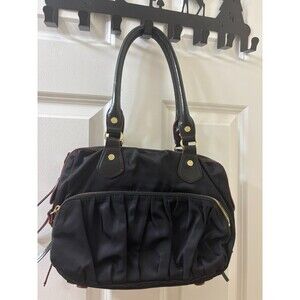 MZ WALLACE Jane Tote in Black Shoulder Bag Handbag Purse Everyday Nylon Leather